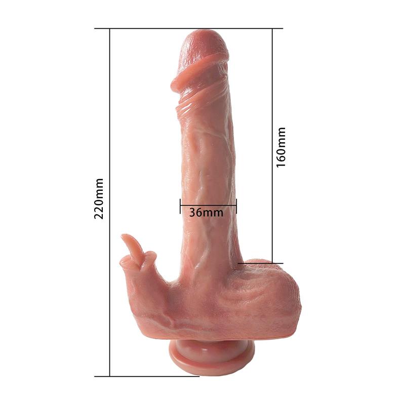Dildo con Vibracion Thrusting y Calor