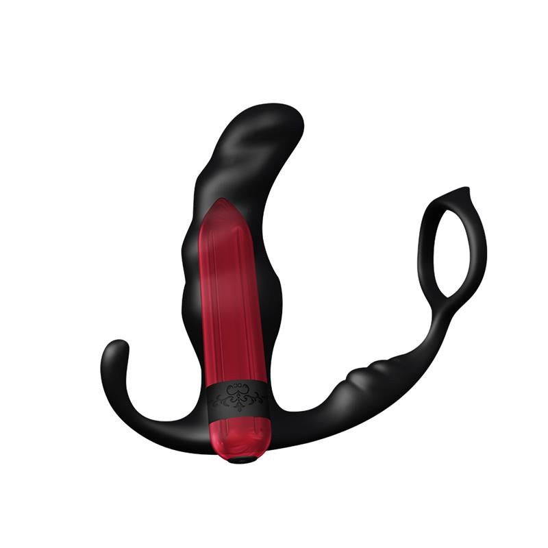 Masajeador Prostatica y Plug Anal 2 en 1 con Vibracion