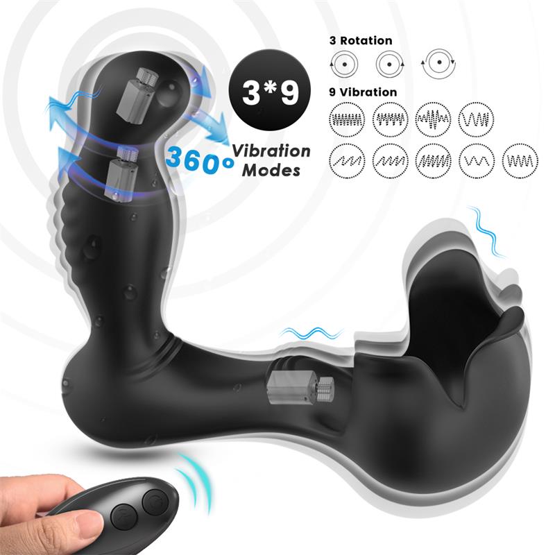 Masajeador Prostatico Rotacion 360º Estimulacion Testiculos