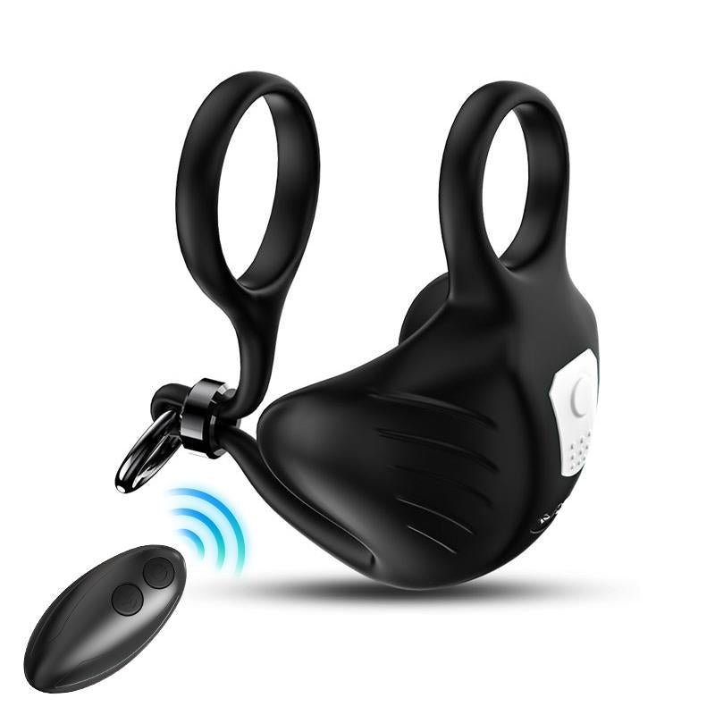 Anillo Vibrador para Pene y Testiculos Ajustable