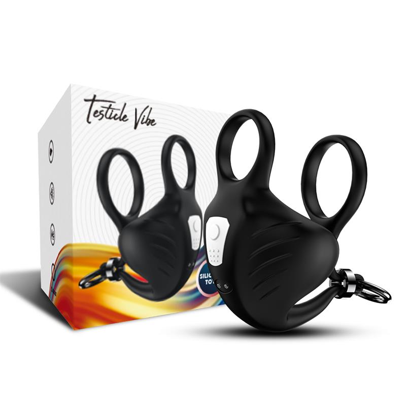 Anillo Vibrador para Pene y Testiculos Ajustable