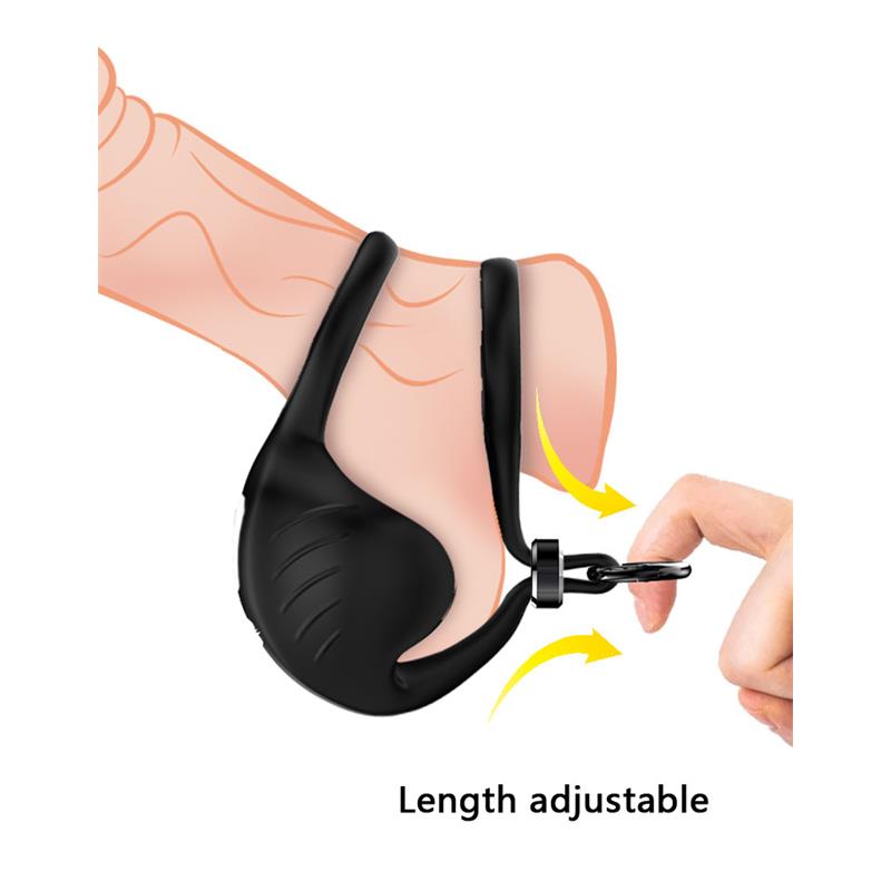 Anillo Vibrador para Pene y Testiculos Ajustable