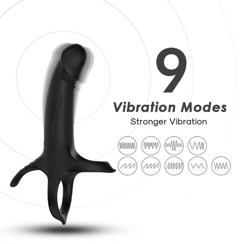 Dildo para Penetracion Doble con Vibracion