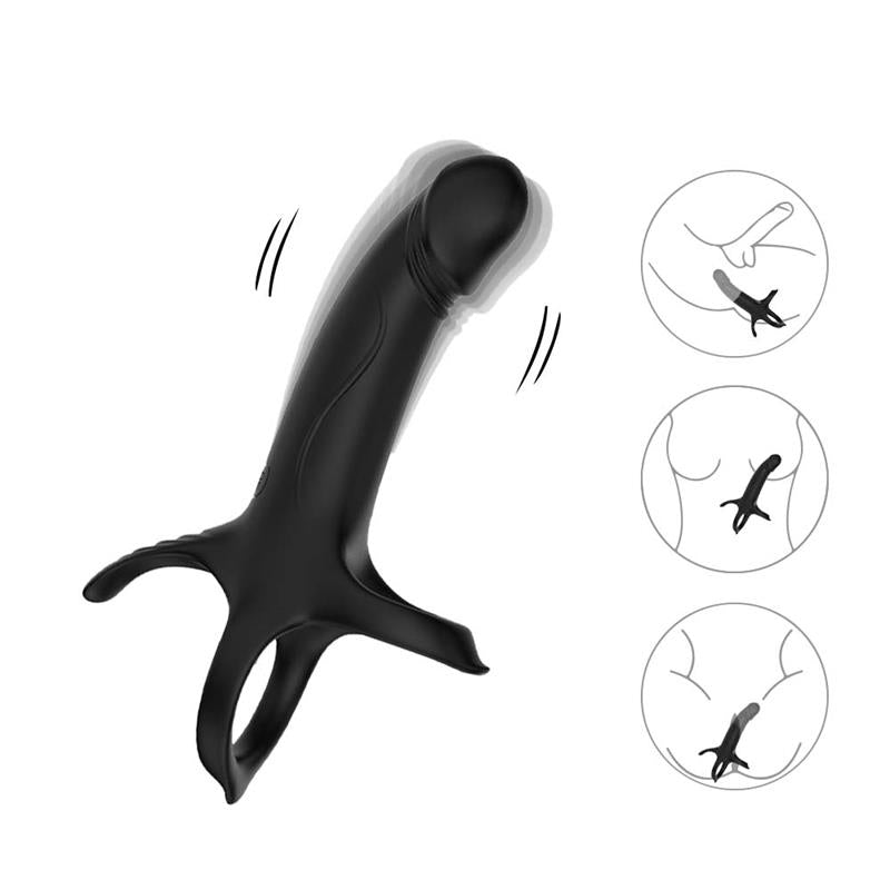 Dildo para Penetracion Doble con Vibracion