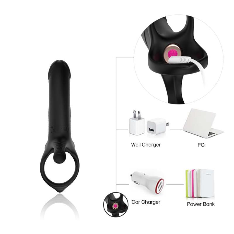 Dildo para Penetracion Doble con Vibracion