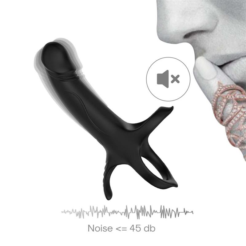 Dildo para Penetracion Doble con Vibracion