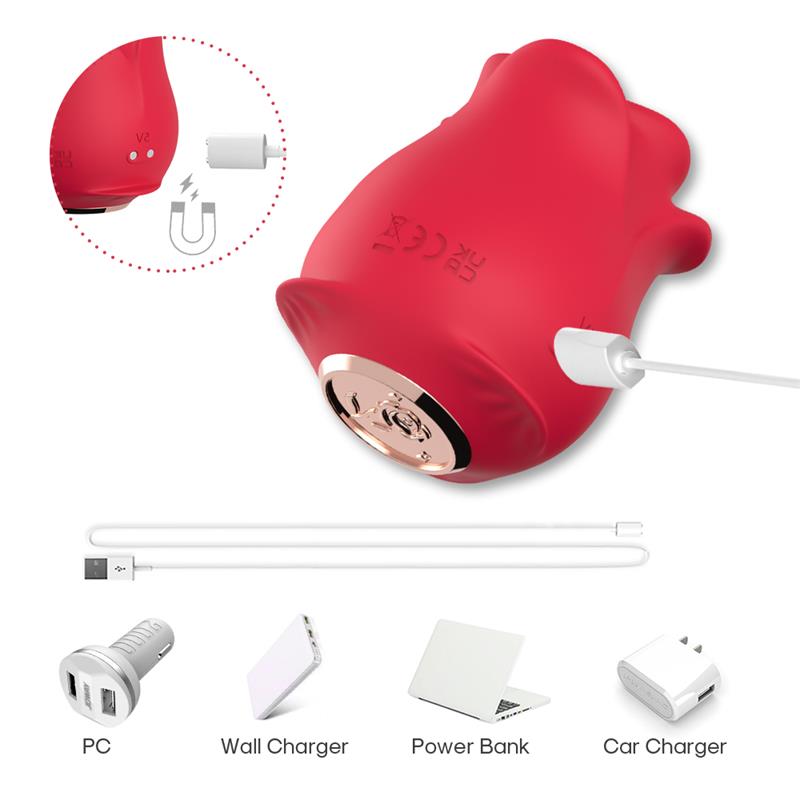 Rosa con Licking y Vibracion USB
