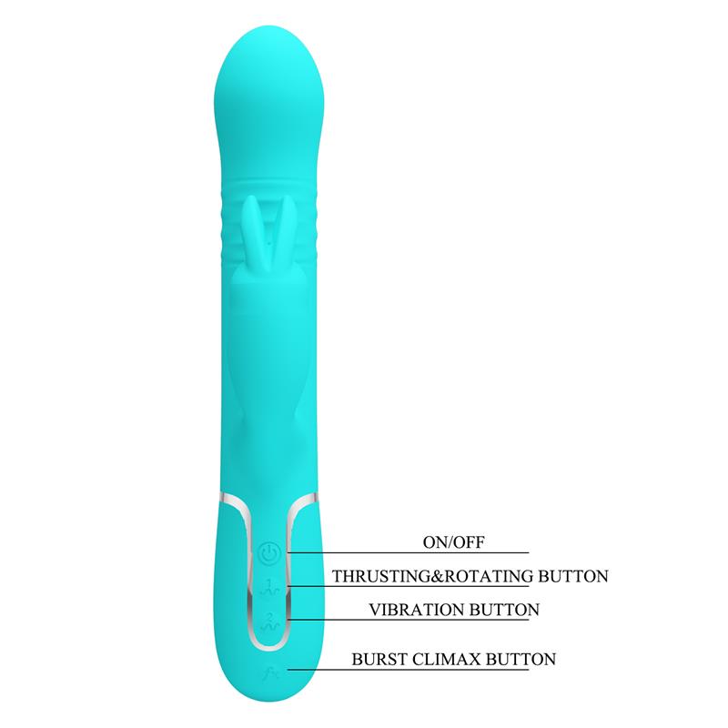 Coale Vibrador con Bolas Rotatorias y Up and Down USB