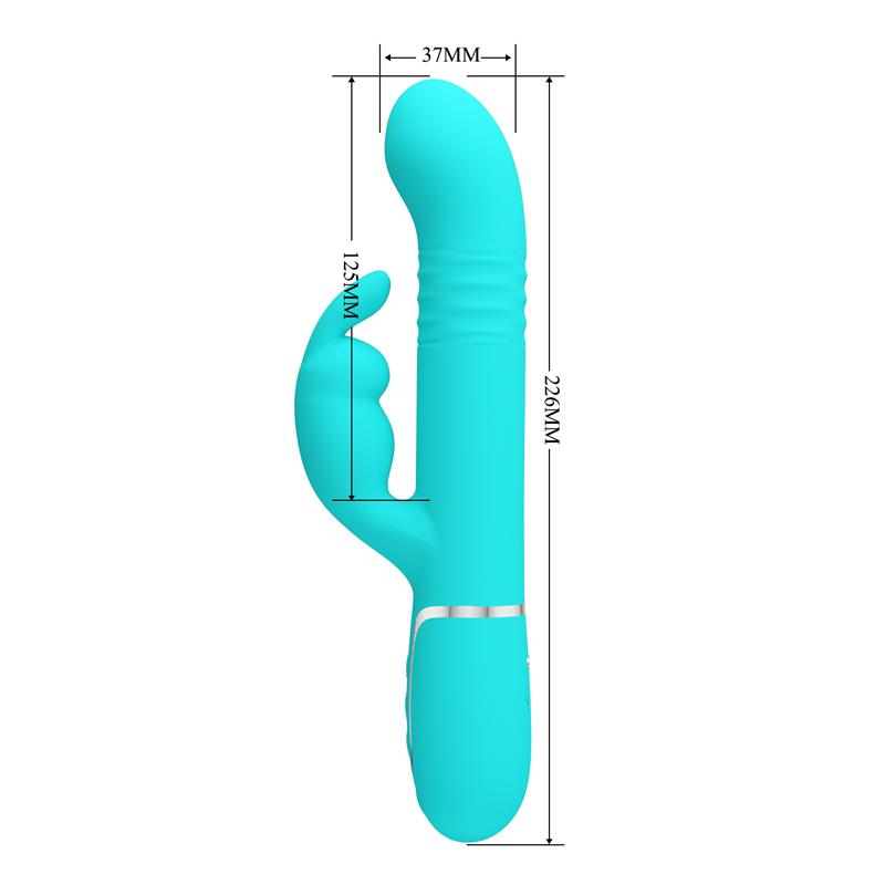 Coale Vibrador con Bolas Rotatorias y Up and Down USB