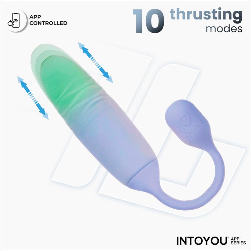 NexEgg Motion Huevo Vibrador con Thrusting App Lila Pistacho