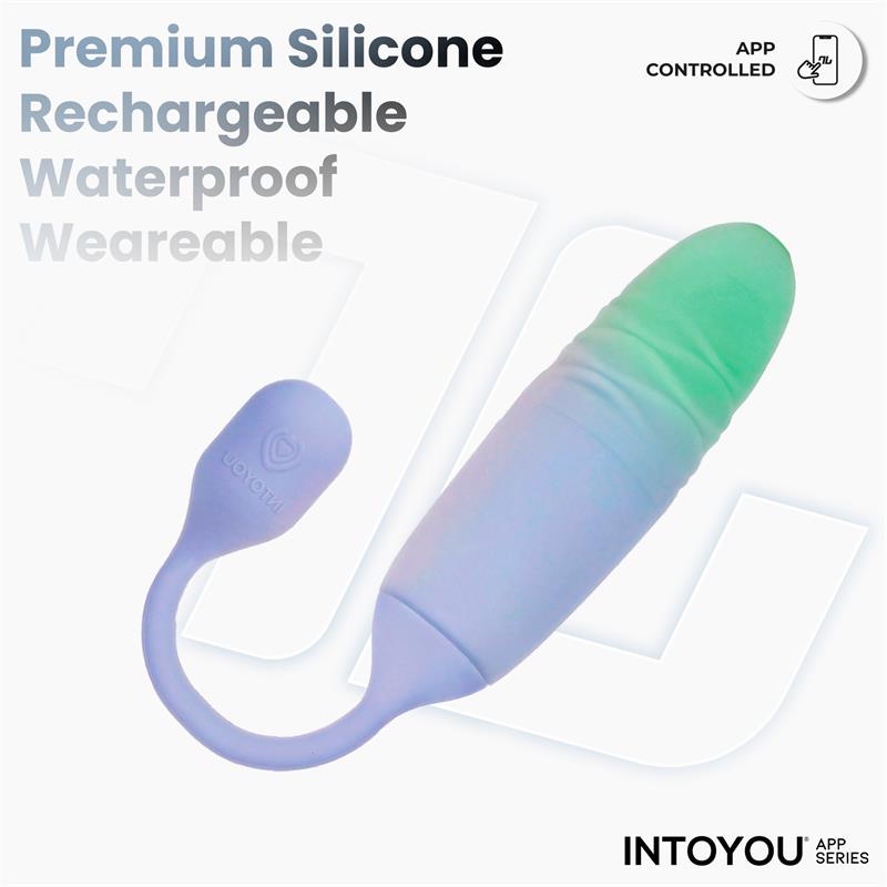 NexEgg Motion Huevo Vibrador con Thrusting App Lila Pistacho