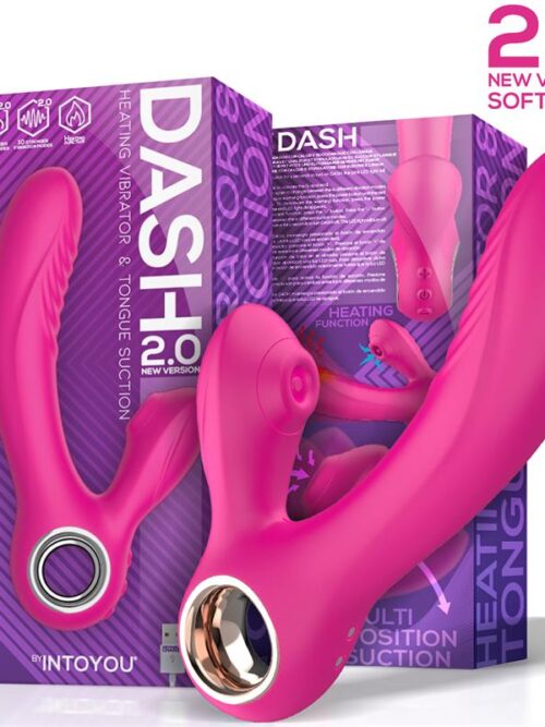 dash 20 softer tip vibrador succionador con lengua estimuladora y funcion calor silicona usb