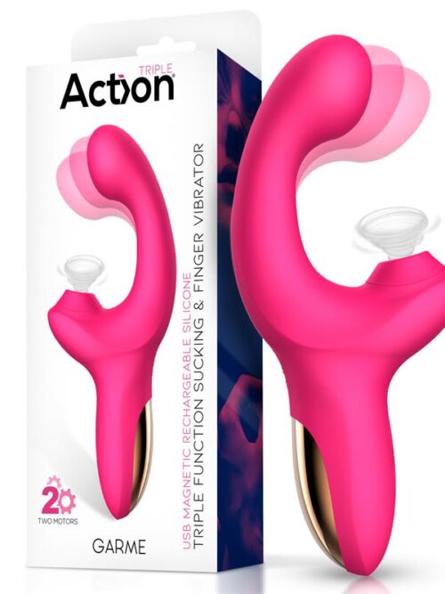 garme vibrador con succion y movimiento finger