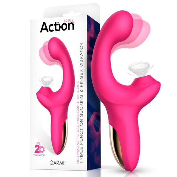 garme vibrador con succion y movimiento finger