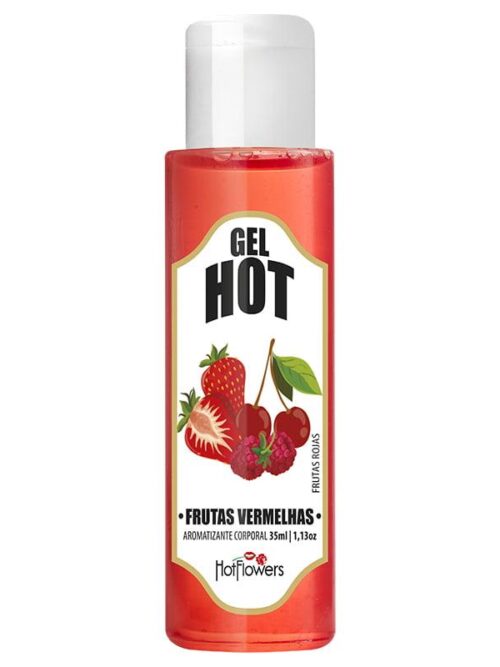 gel efecto calor sabor frutos rojos 35 ml