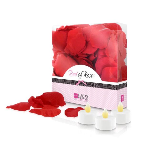 loverspremium cama de rosas color rojo