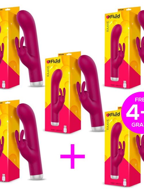 pack 41 raave potente vibrador con conejito usb