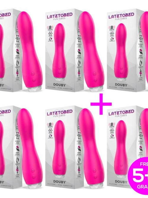 pack 51 douby vibrador silicona rosa