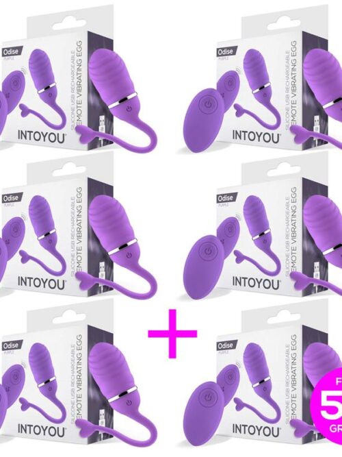 pack 51 odise huevo vibrador control remoto usb silicona purpura