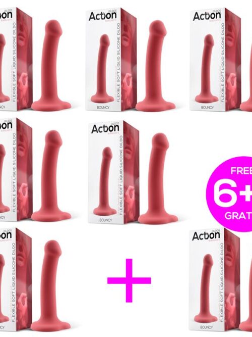 pack 61 bouncy dildo silicona liquida flexible 65 165 cm 1