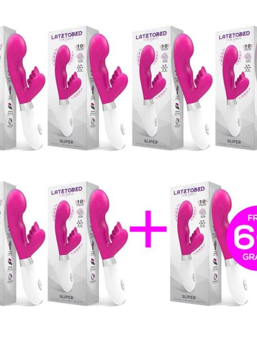 pack 61 sliper vibrador conejito silicona