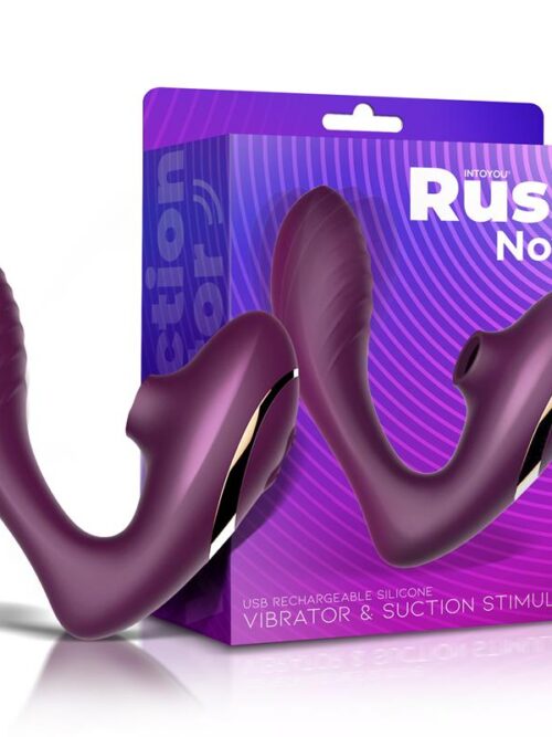 rush nova vibrador y estimulador clitoris 2 motores independientes usb silicona