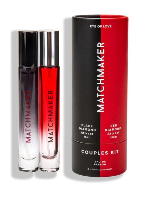 set 2 perfume feromonas parejas matchmaker couples kit 2pc 10 ml